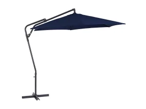 10ft Navy Blue Cantilever Umbrella