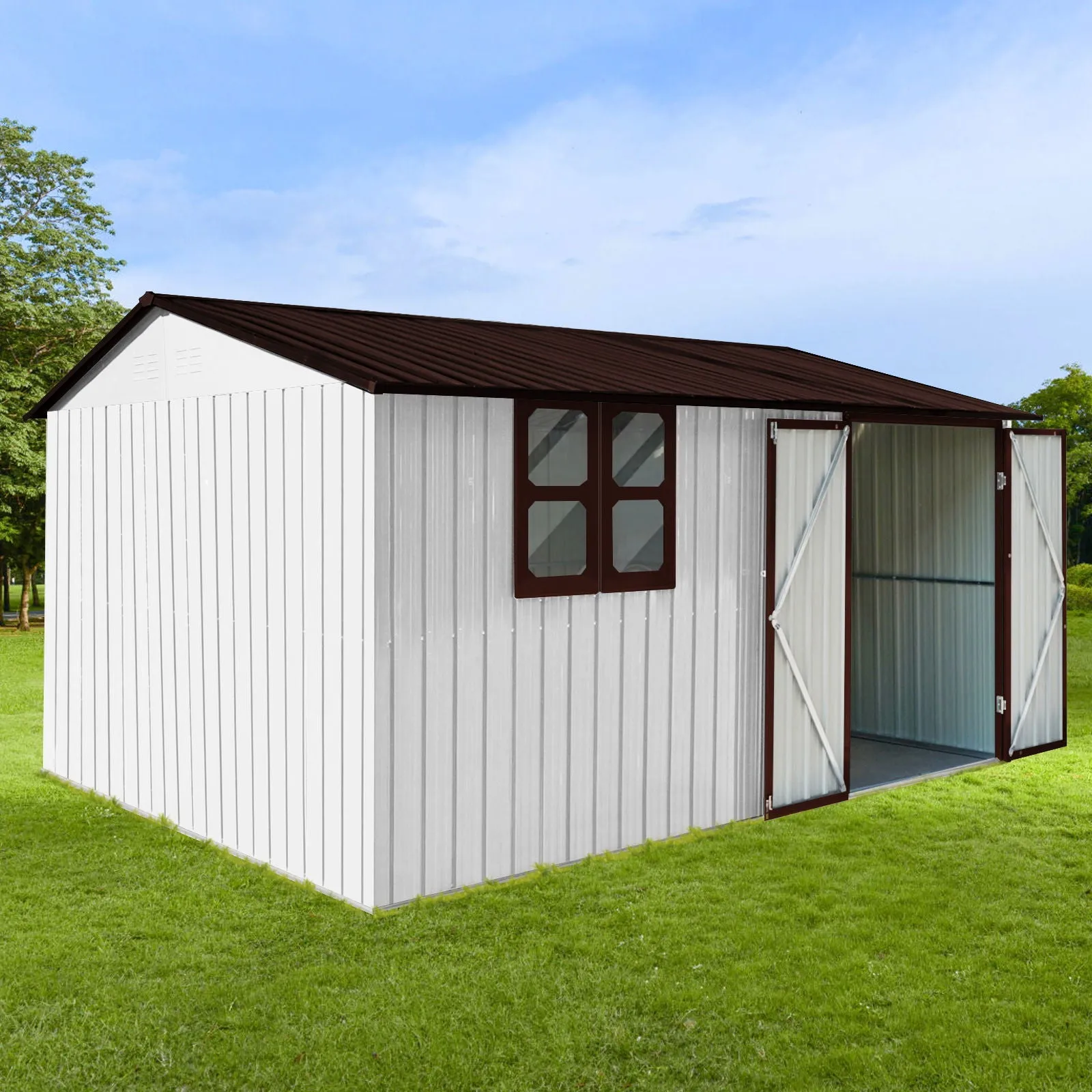 10'x12' Garden Sheds Outdoor Storage Sheds With Window