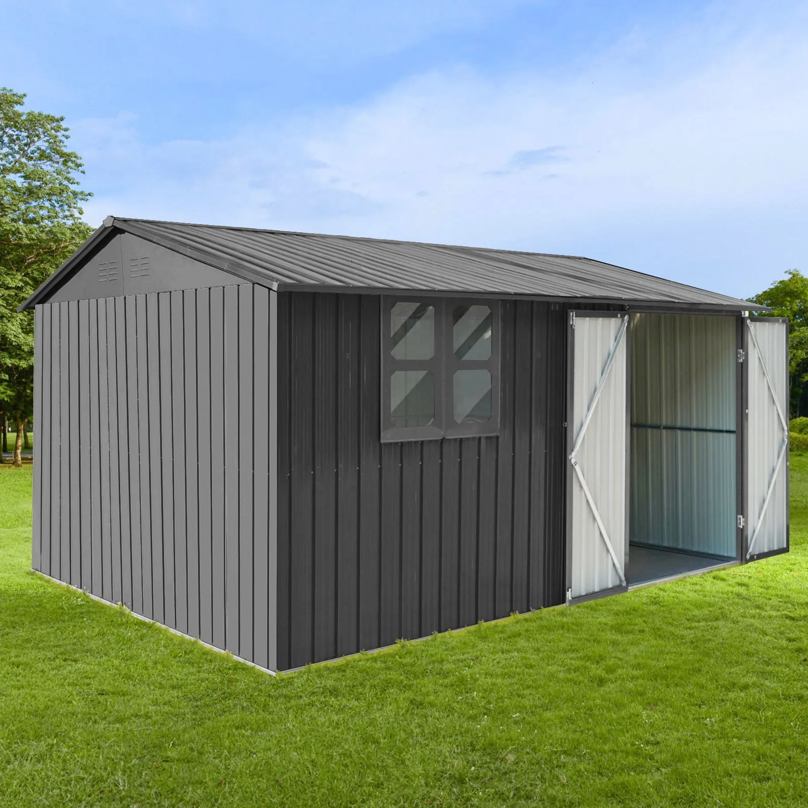 10'x12' Garden Sheds Outdoor Storage Sheds With Window