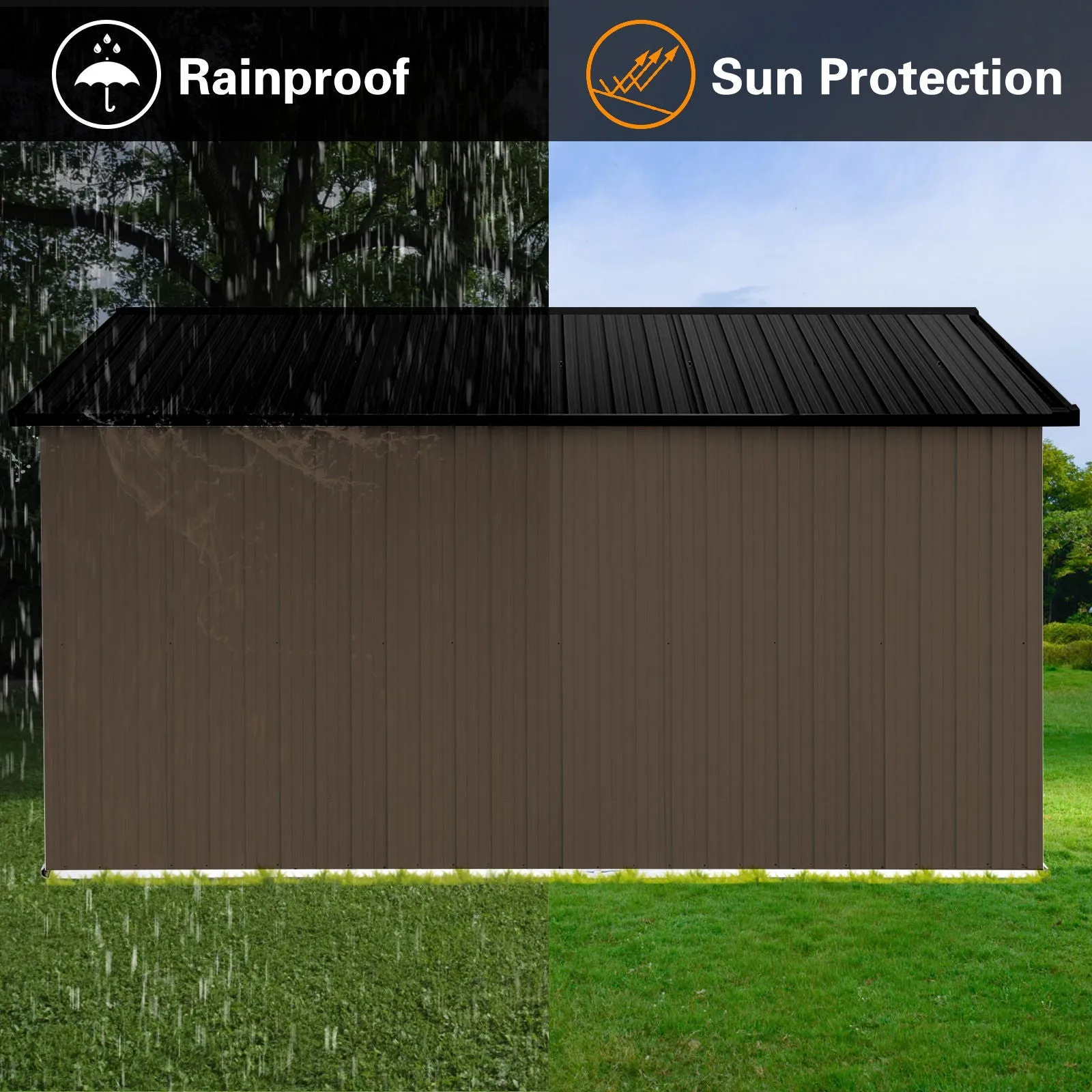 10'x12' Garden Sheds Outdoor Storage Sheds With Window