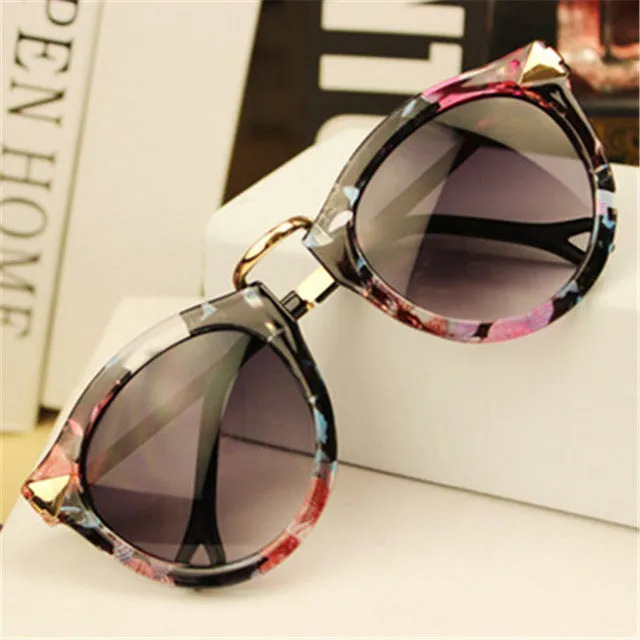 4 Colors Retro Round Women Sunglasses Brand Mirrored Female Sun Glasses Women's Glasses Feminine