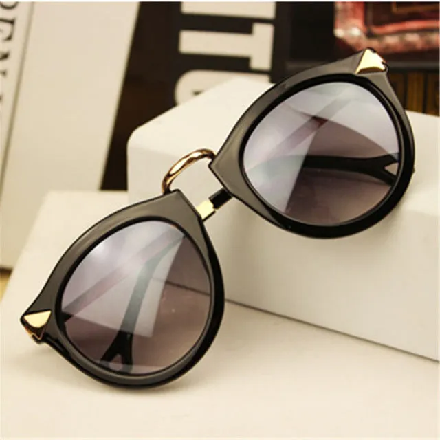 4 Colors Retro Round Women Sunglasses Brand Mirrored Female Sun Glasses Women's Glasses Feminine