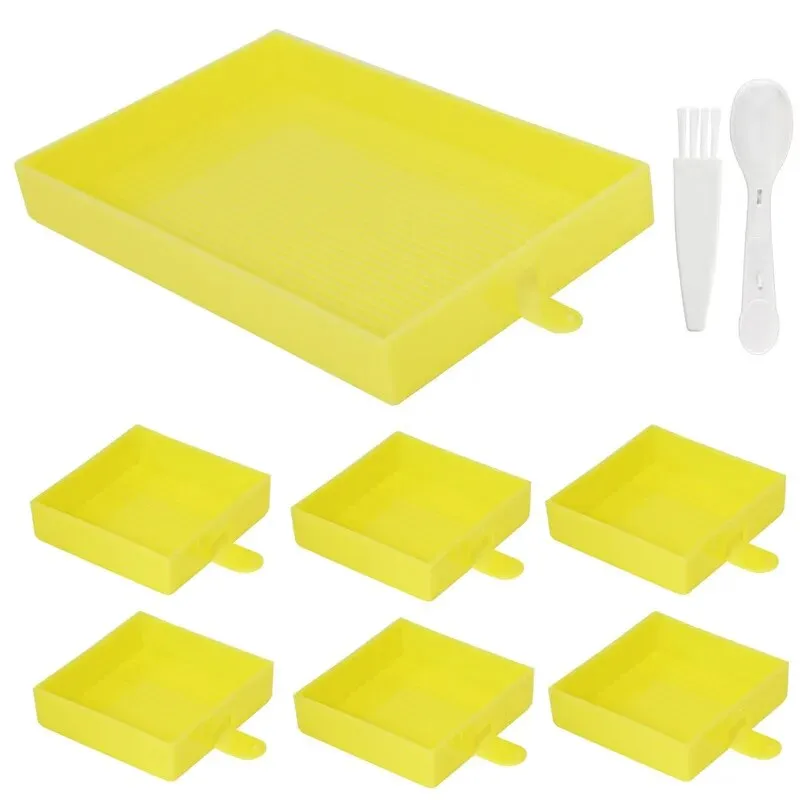 7 Grid Diamond Sorting Set, Large Capacity Diamond Painting Tray, Rhinestone Tray