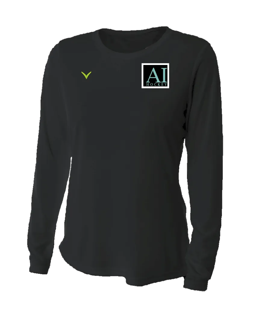 A TEST STORE Women's Long Sleeve Performance Crew