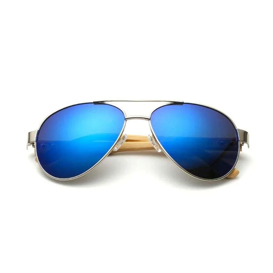 Bamboo Aviator Sunglasses- 7 Colors