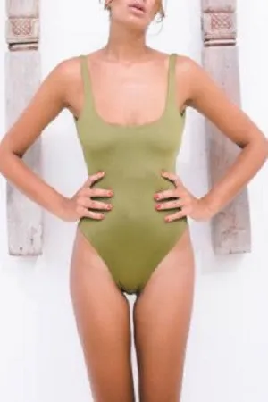 Bayu The Label Biaha One-Piece in Olive