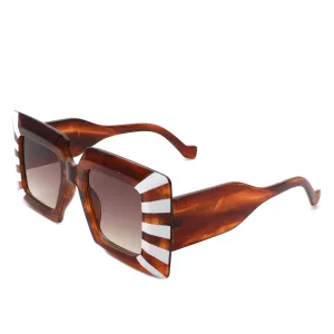 Caelum - Oversized Flat Top Square Women's Sunglasses