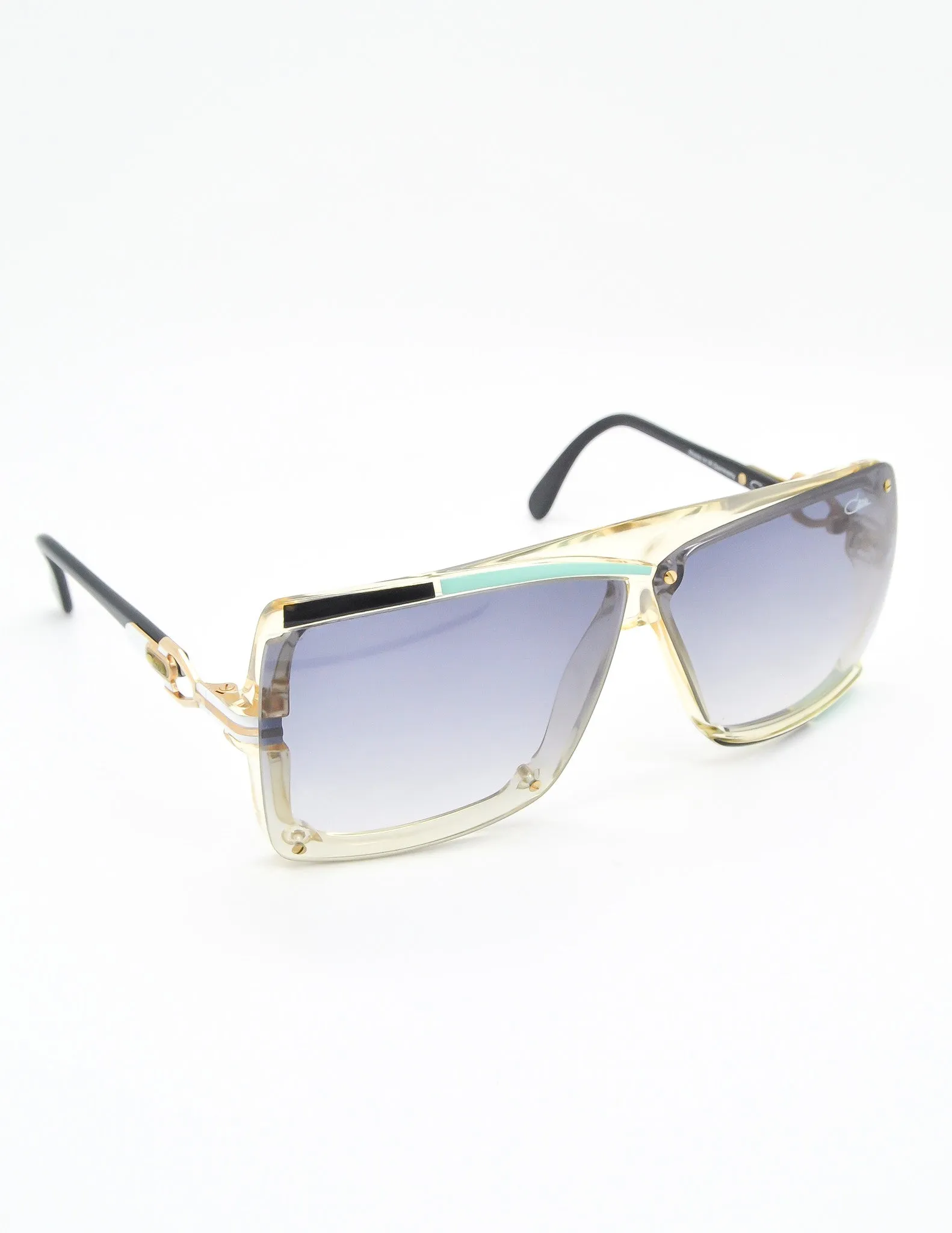 Cazal Vintage Navy Blue and Seafoam Sunglasses 859 277