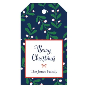 Christmas Berry Sprigs Personalized Holiday Gift Tags