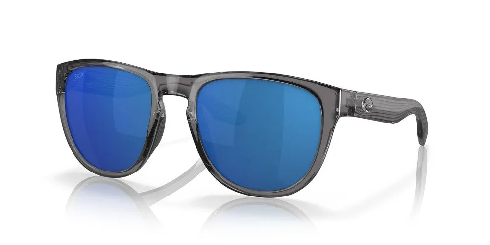 Costa Del Mar Irie Gray Crystal Frame - Blue Mirror Plastic Lens - Polarized Sunglasses