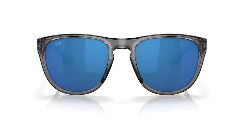 Costa Del Mar Irie Gray Crystal Frame - Blue Mirror Plastic Lens - Polarized Sunglasses