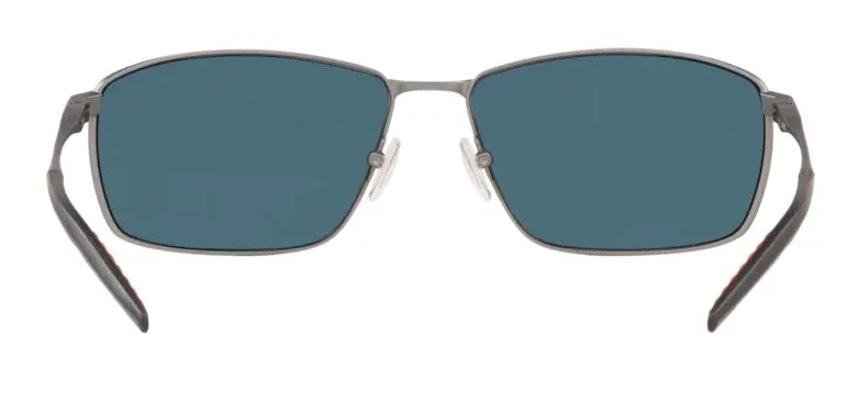 Costa Del Mar Turret Matte Silver Frame -  Gray Silver Mirror 580 Plastic Lens - Polarized Sunglasses