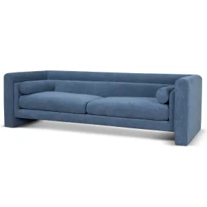 Dilipa 3 Seater Fabric Sofa - Navy Blue