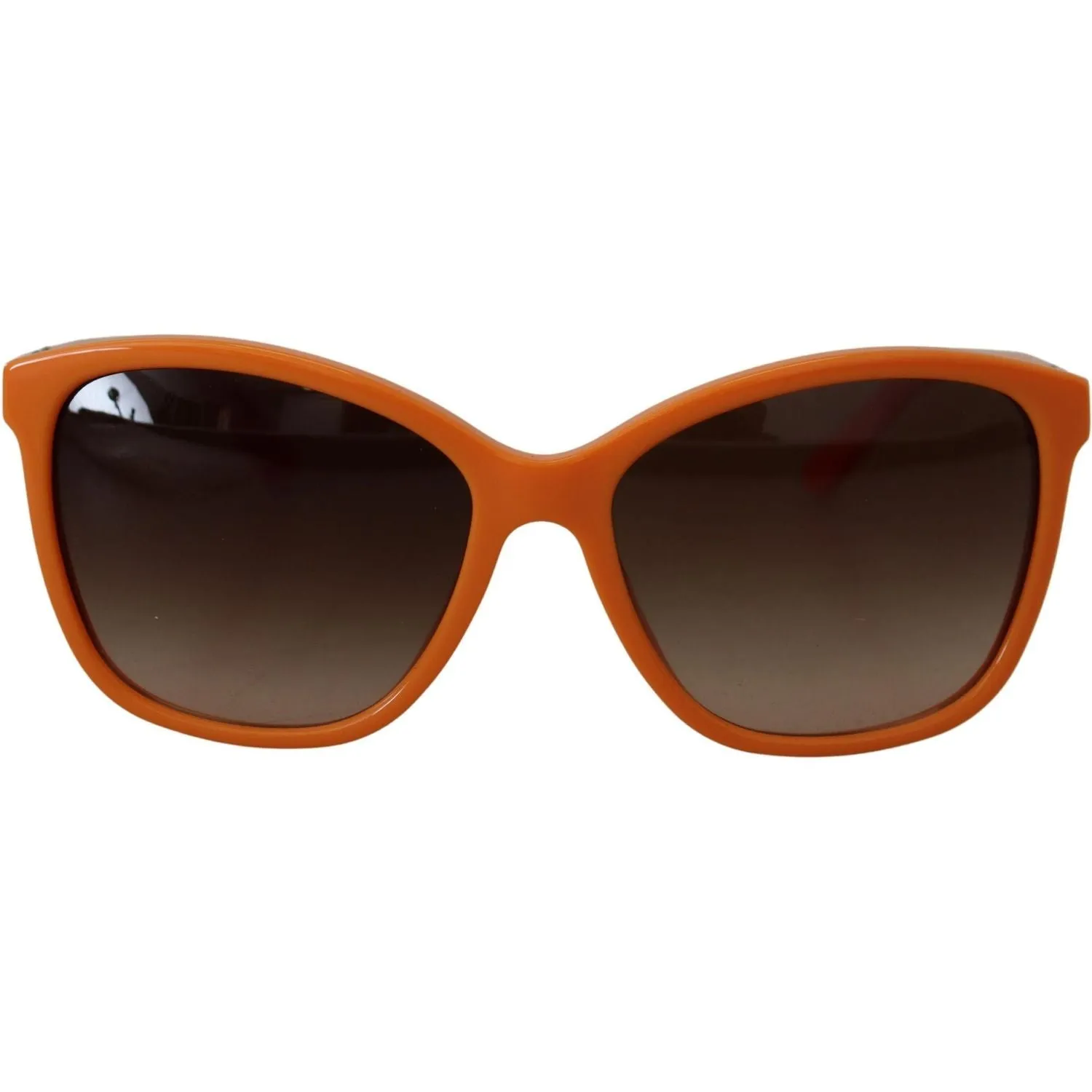 Dolce & Gabbana Chic Orange Round Sunglasses for Women