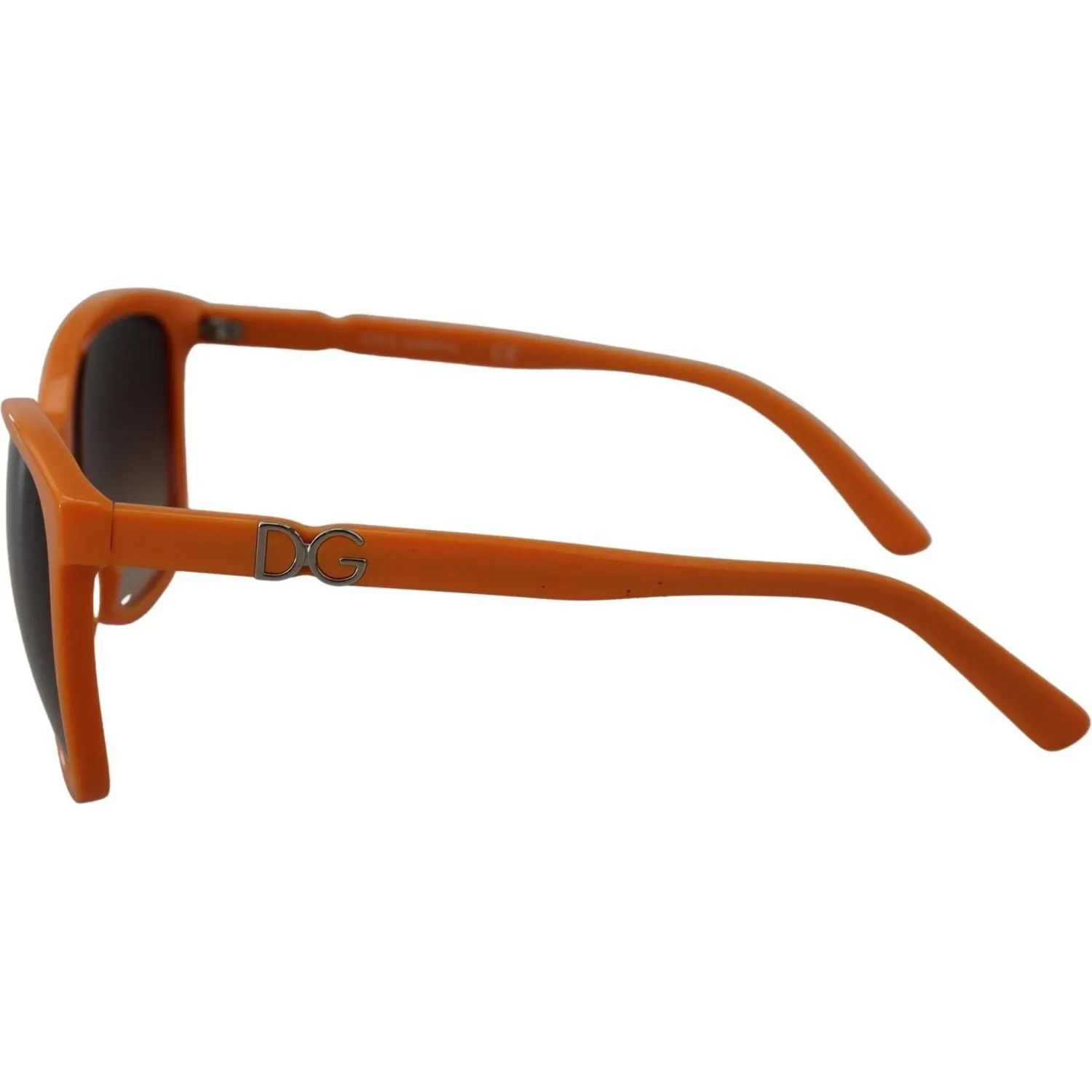 Dolce & Gabbana Chic Orange Round Sunglasses for Women