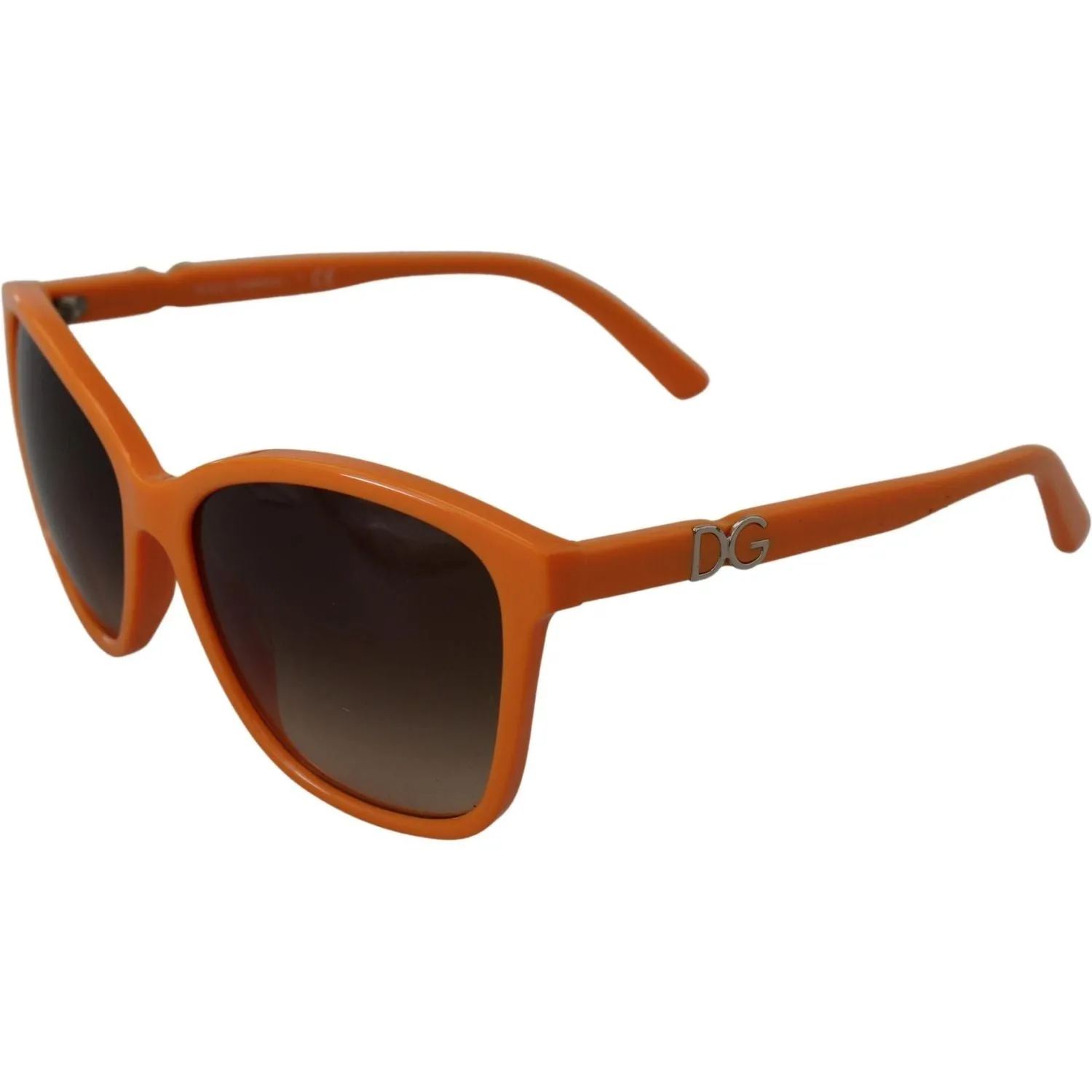 Dolce & Gabbana Chic Orange Round Sunglasses for Women