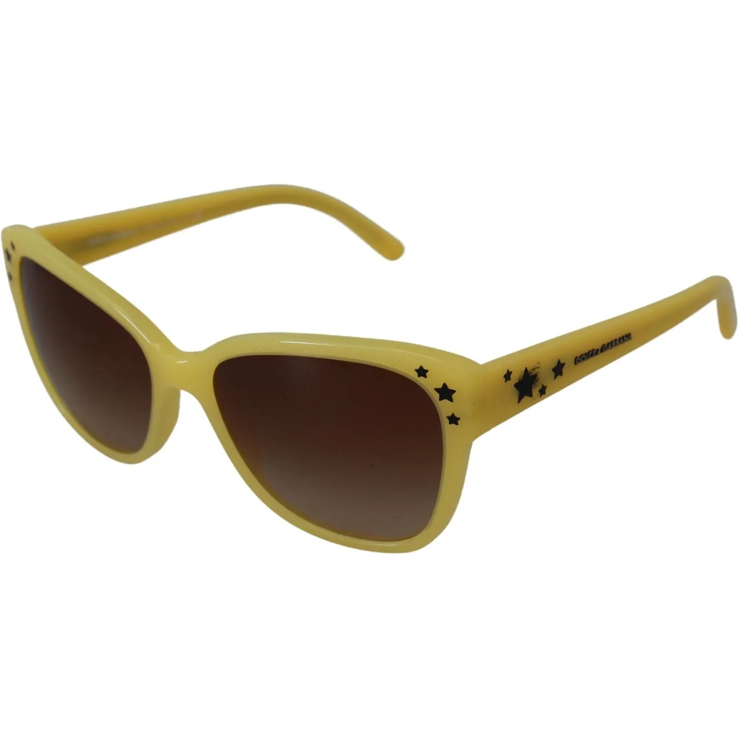 Dolce & Gabbana Chic Yellow Acetate Gradient Sunglasses