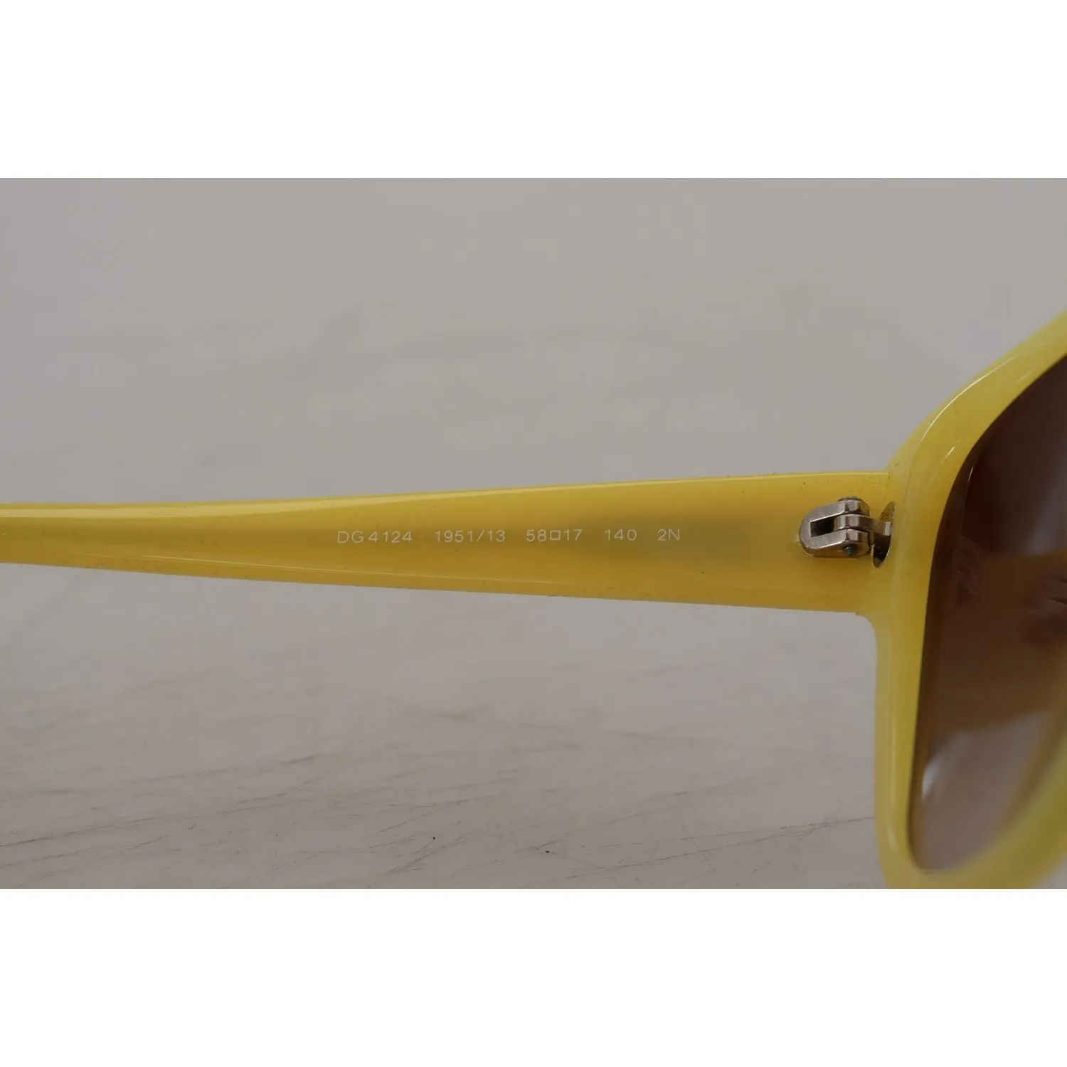 Dolce & Gabbana Chic Yellow Acetate Gradient Sunglasses