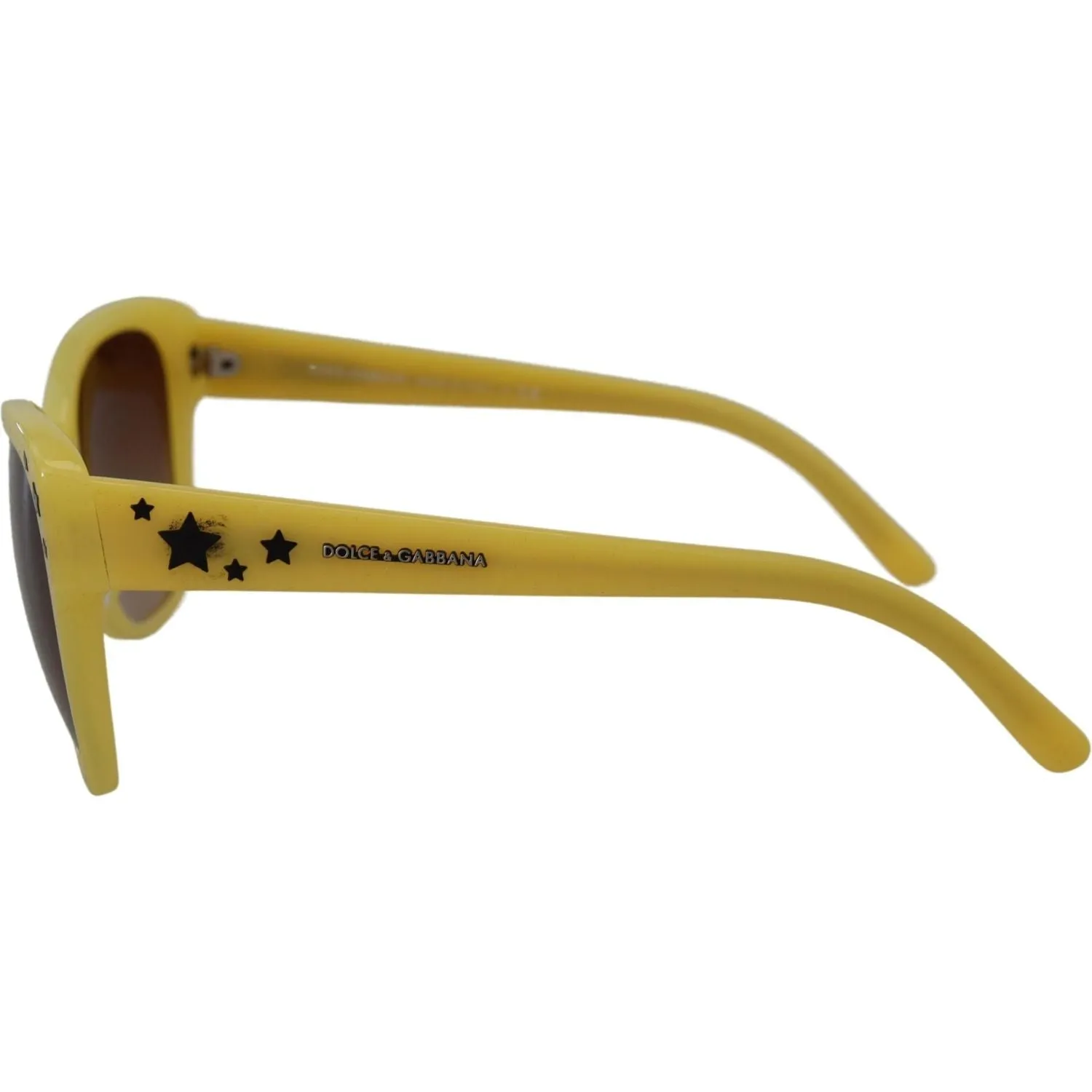 Dolce & Gabbana Chic Yellow Acetate Gradient Sunglasses