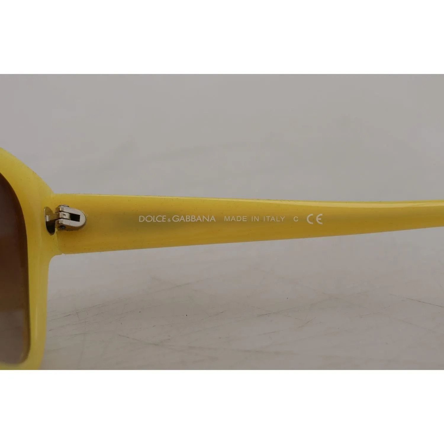 Dolce & Gabbana Chic Yellow Acetate Gradient Sunglasses