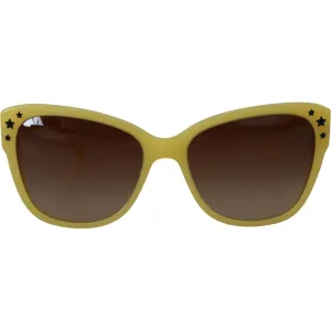 Dolce & Gabbana Chic Yellow Acetate Gradient Sunglasses