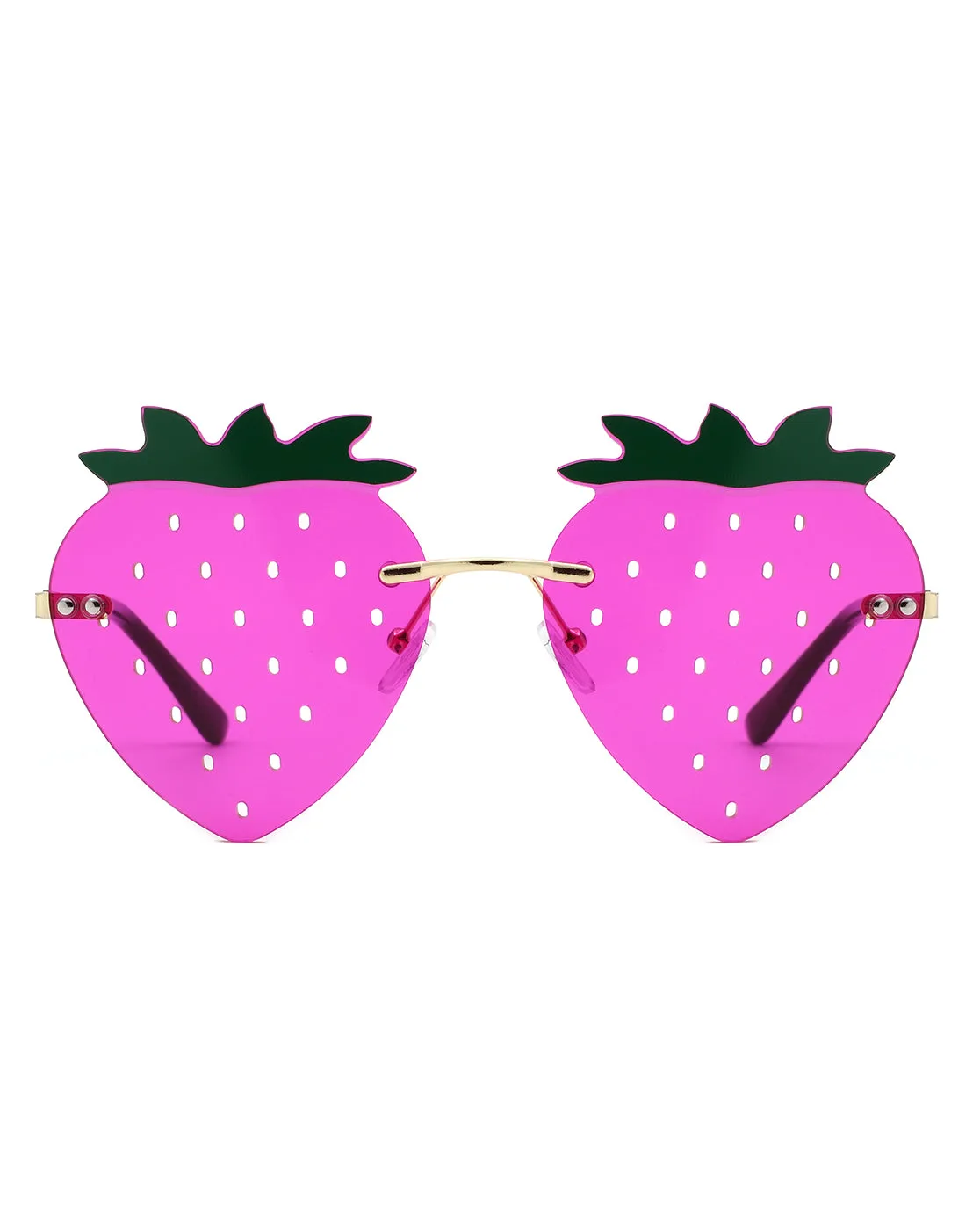 Drakon - Summer Party Novelty Colored Strawberry Sunglasses