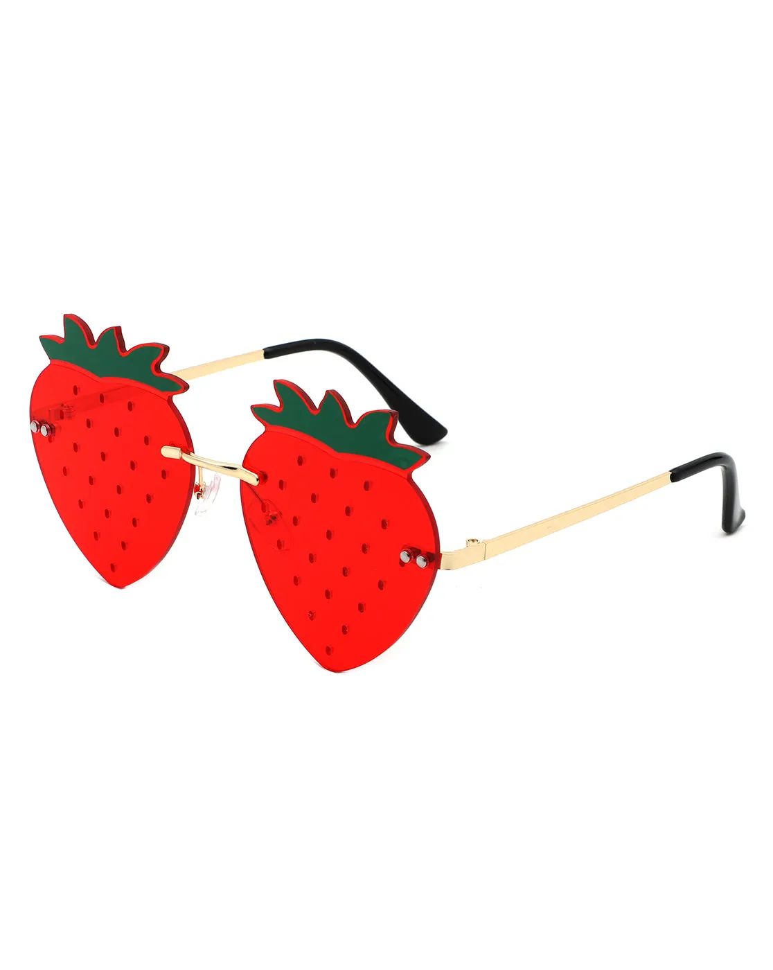 Drakon - Summer Party Novelty Colored Strawberry Sunglasses