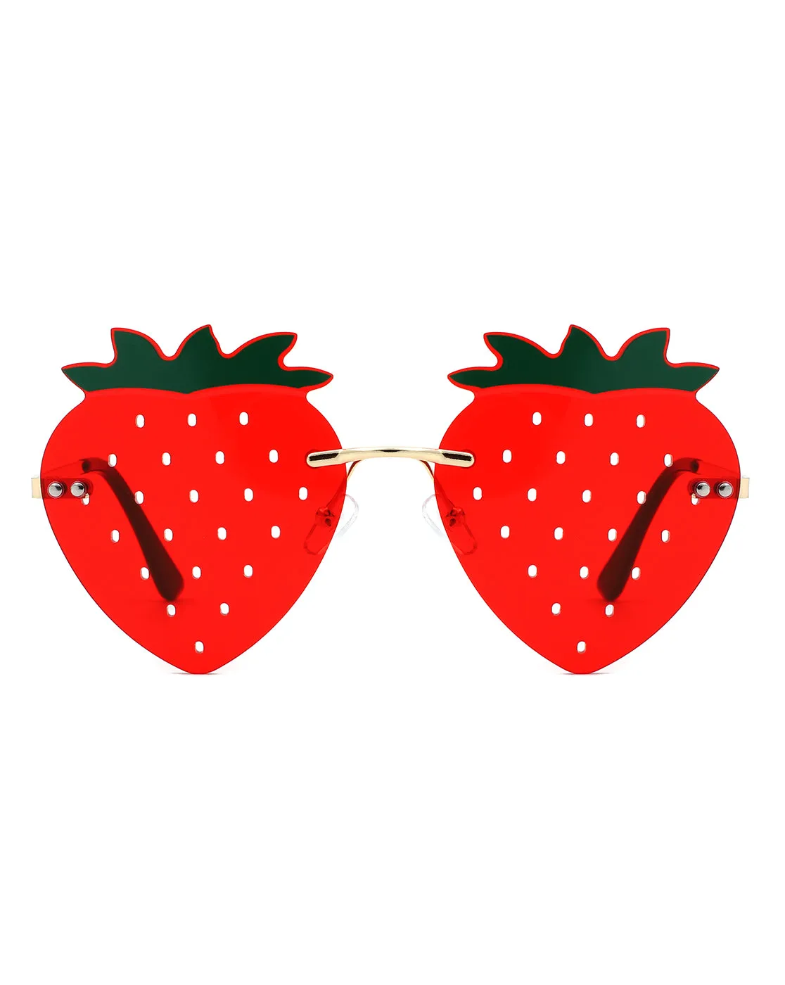 Drakon - Summer Party Novelty Colored Strawberry Sunglasses