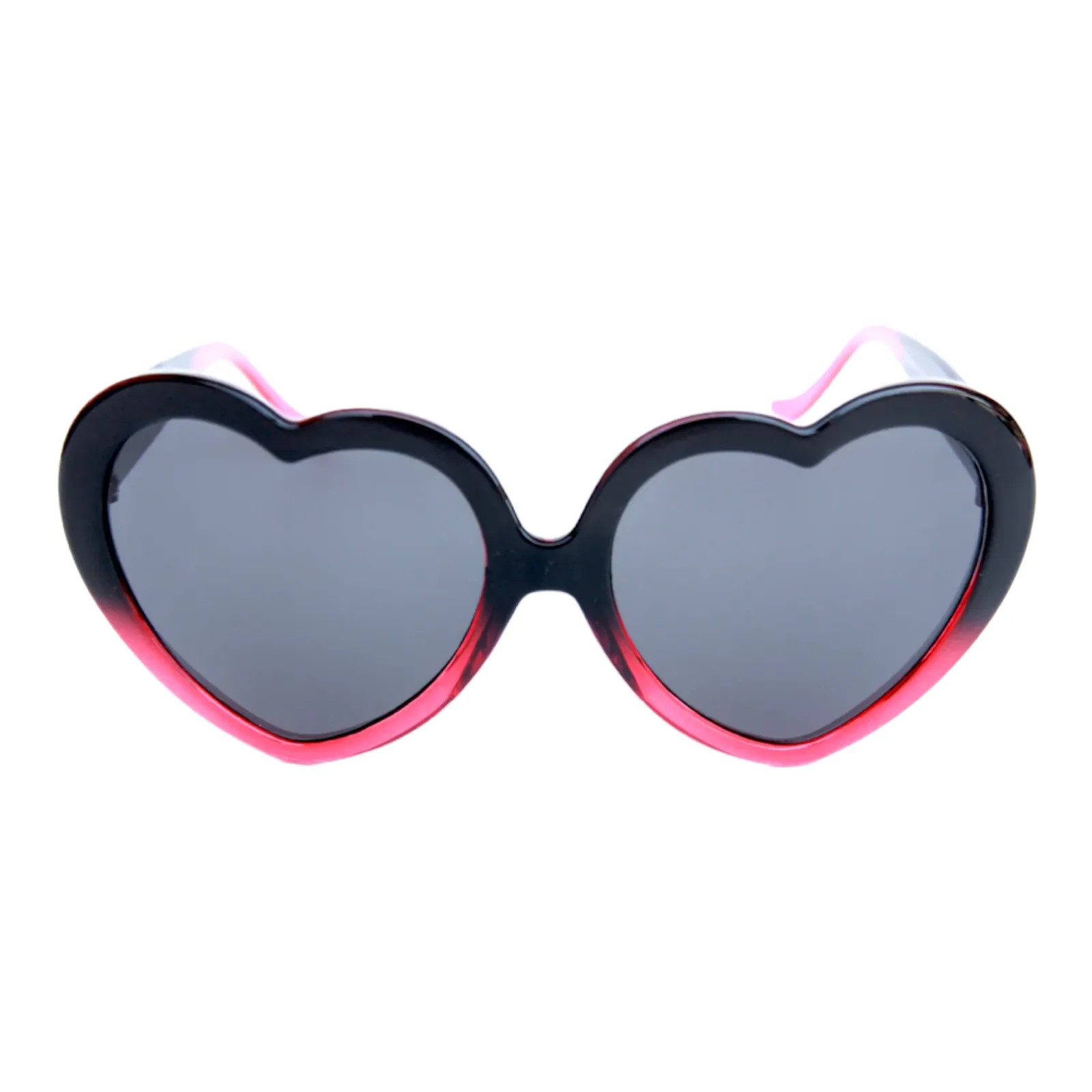 Happy Hour Shades | Heart On Sunglasses | Wenzday | Gloss Black Red Fade