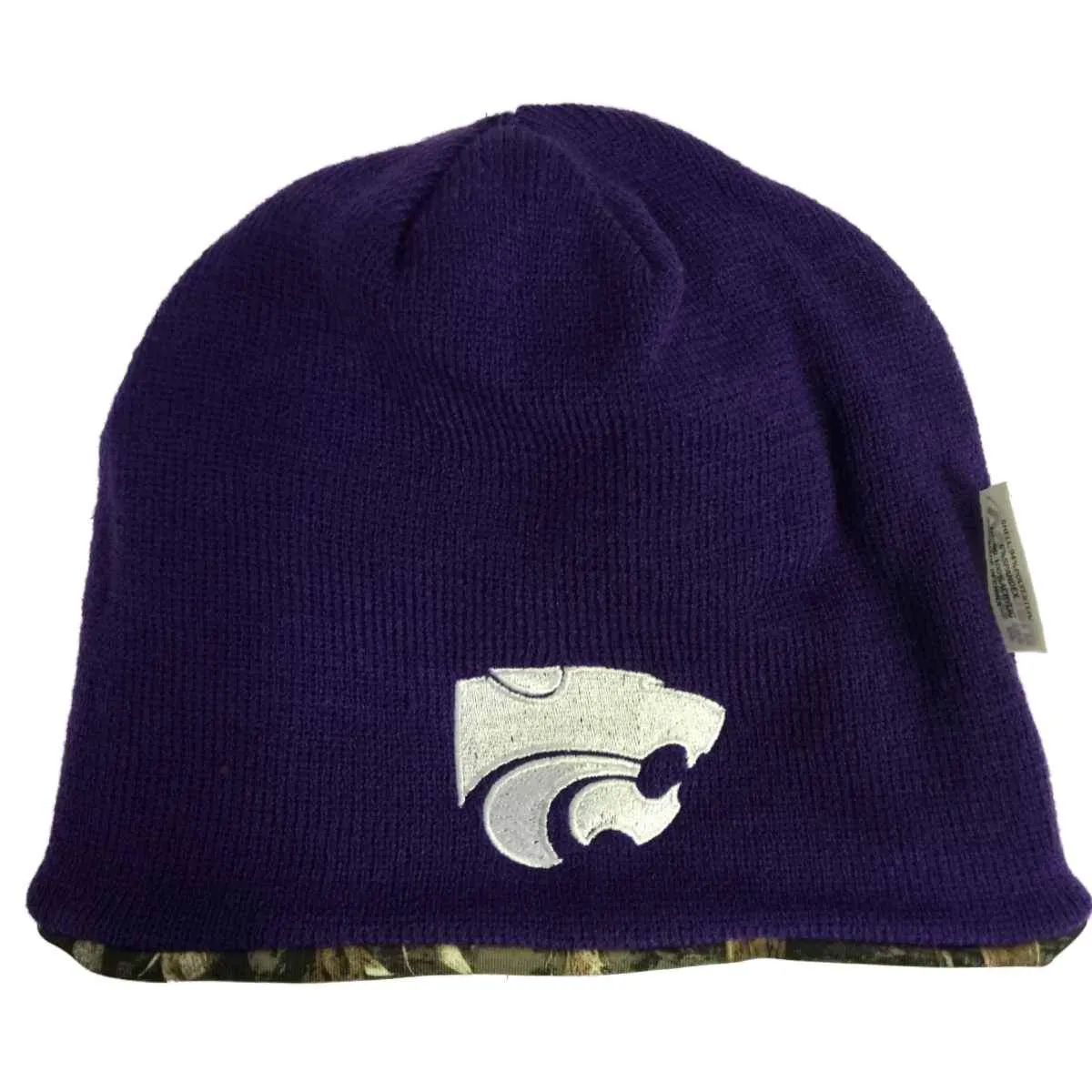 Kansas State Wildcats TOW Realtree Max5 Purple Seasons Reversible Beanie Hat Cap