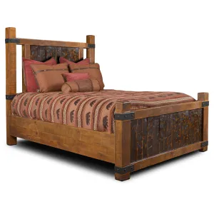 Marrone Rustic Modern Bed Frame - Queen Size