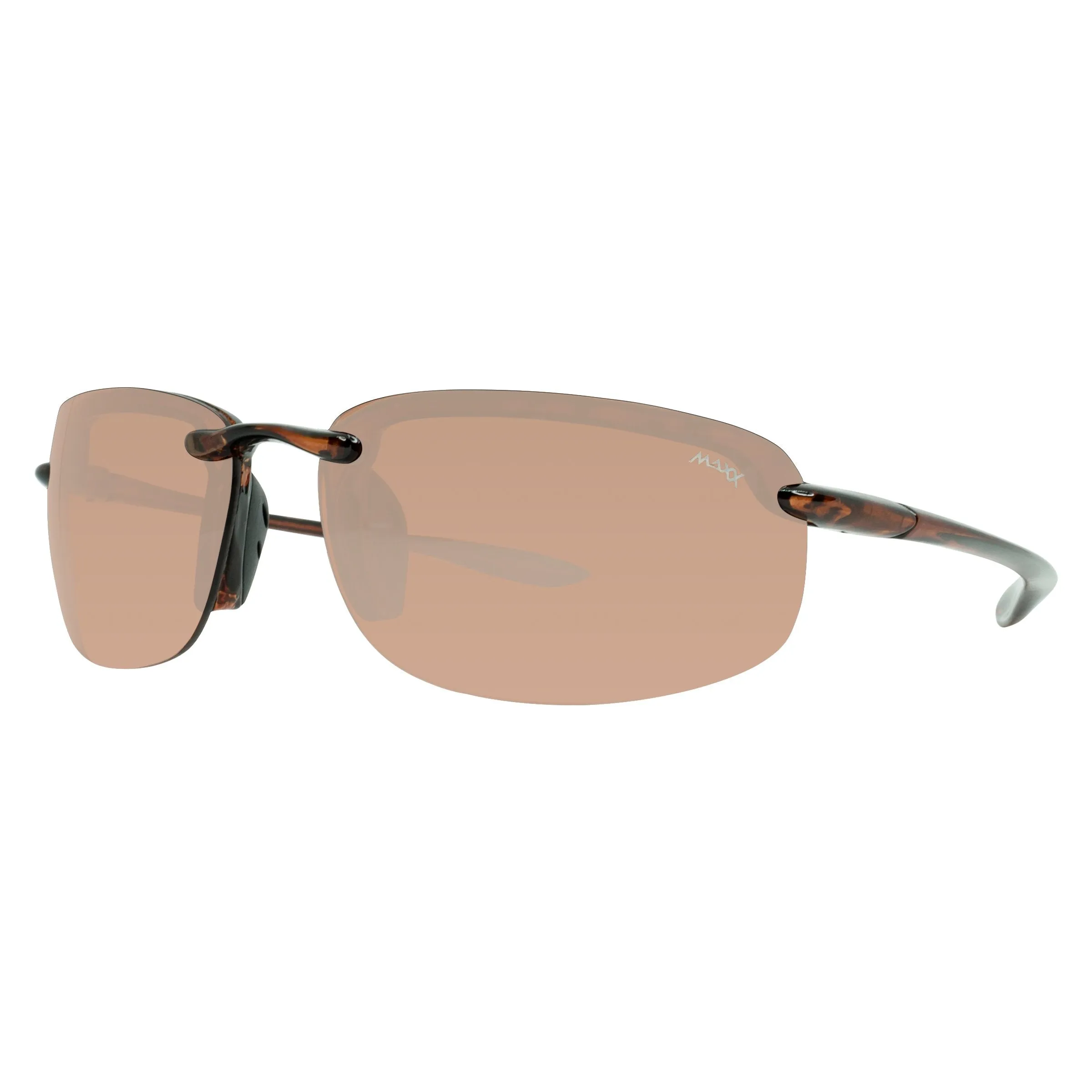 Maxx 5 Rimless HD Sunglasses - Tortoise Brown