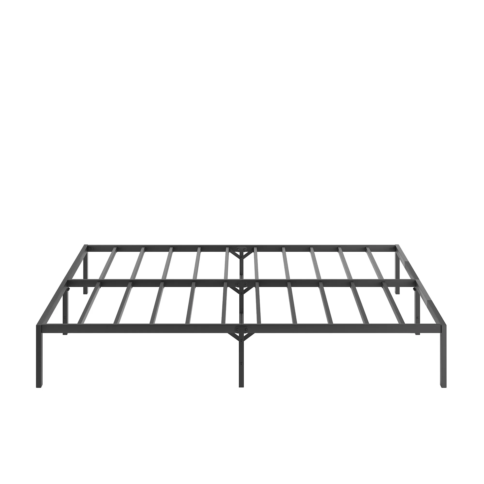 Metal Platform Bed frame ,Sturdy Metal Frame, No Box Spring Needed(Queen)