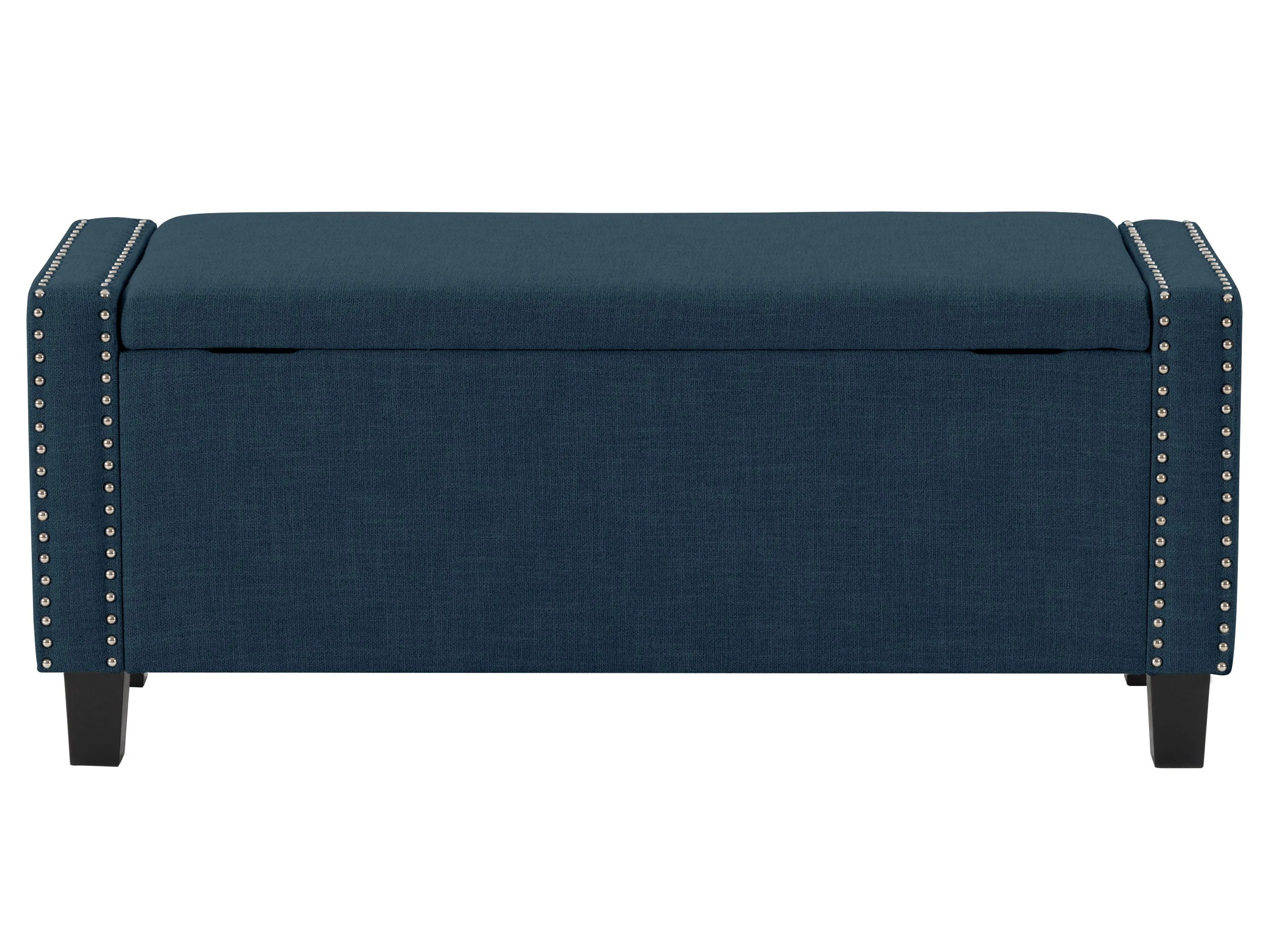 Navy Blue Storage Ottoman