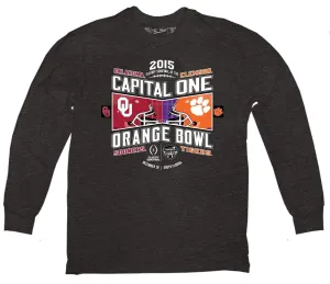 Oklahoma Sooners Clemson Tigers Victory 2015 Orange Bowl Football LS T-Shirt