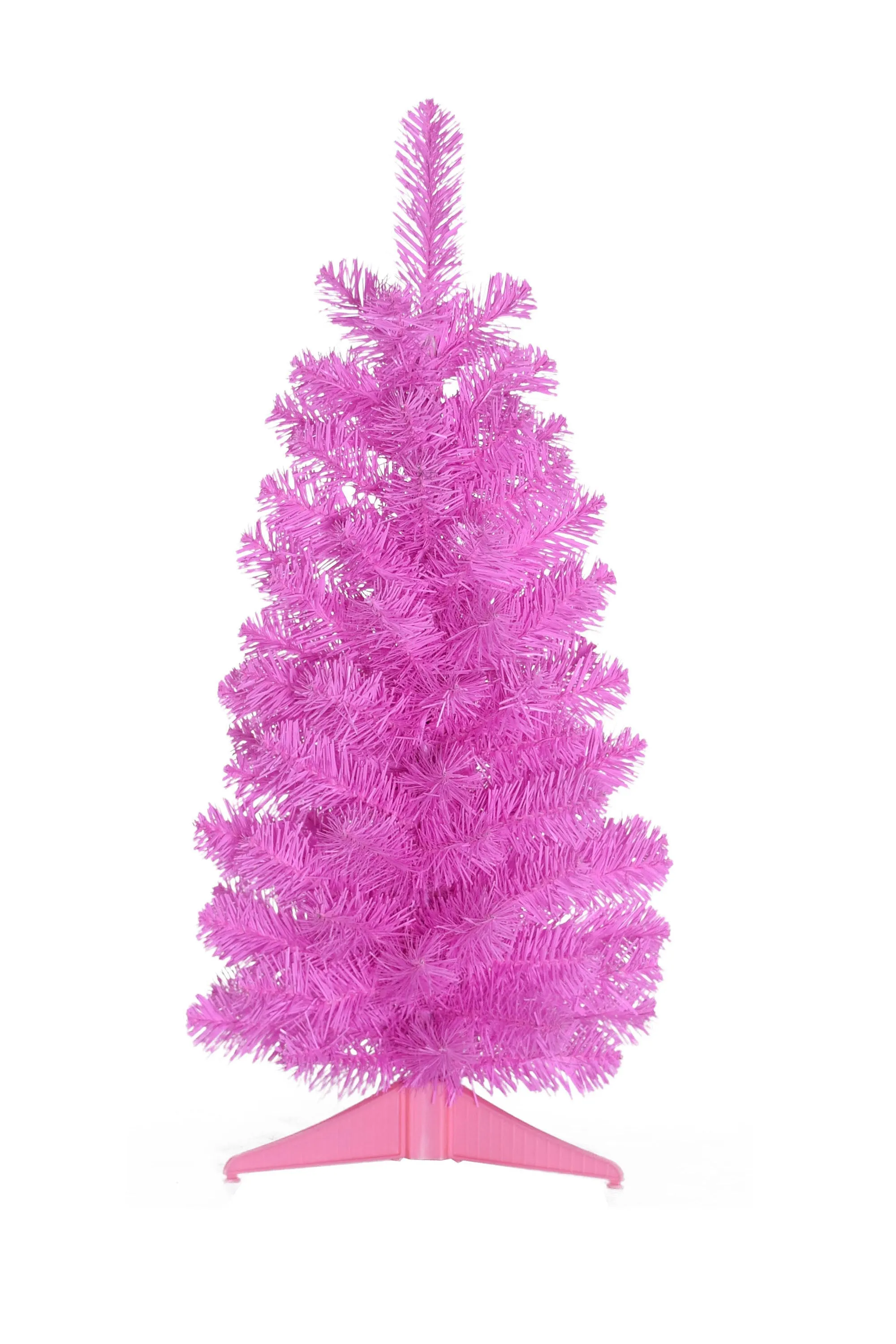 Pink Tabletop Christmas Tree with Stand Tree