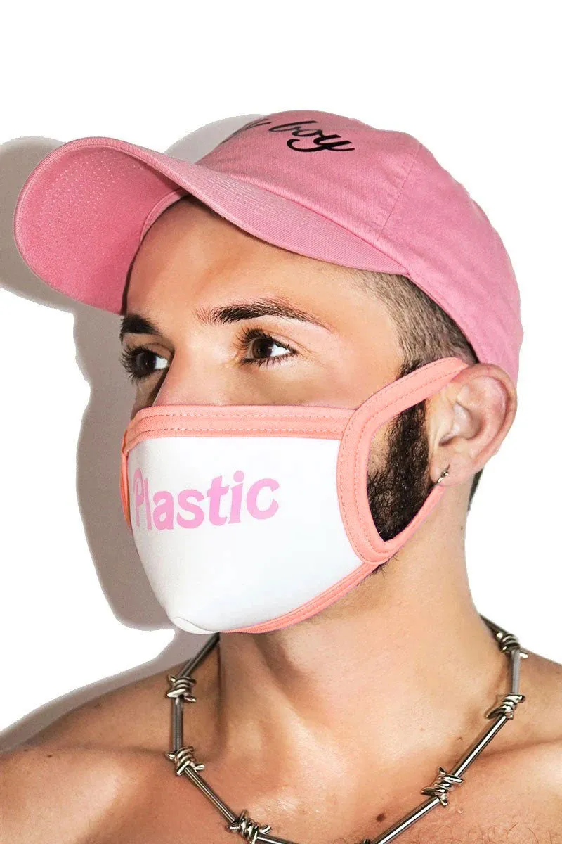 Plastic Face Mask-White