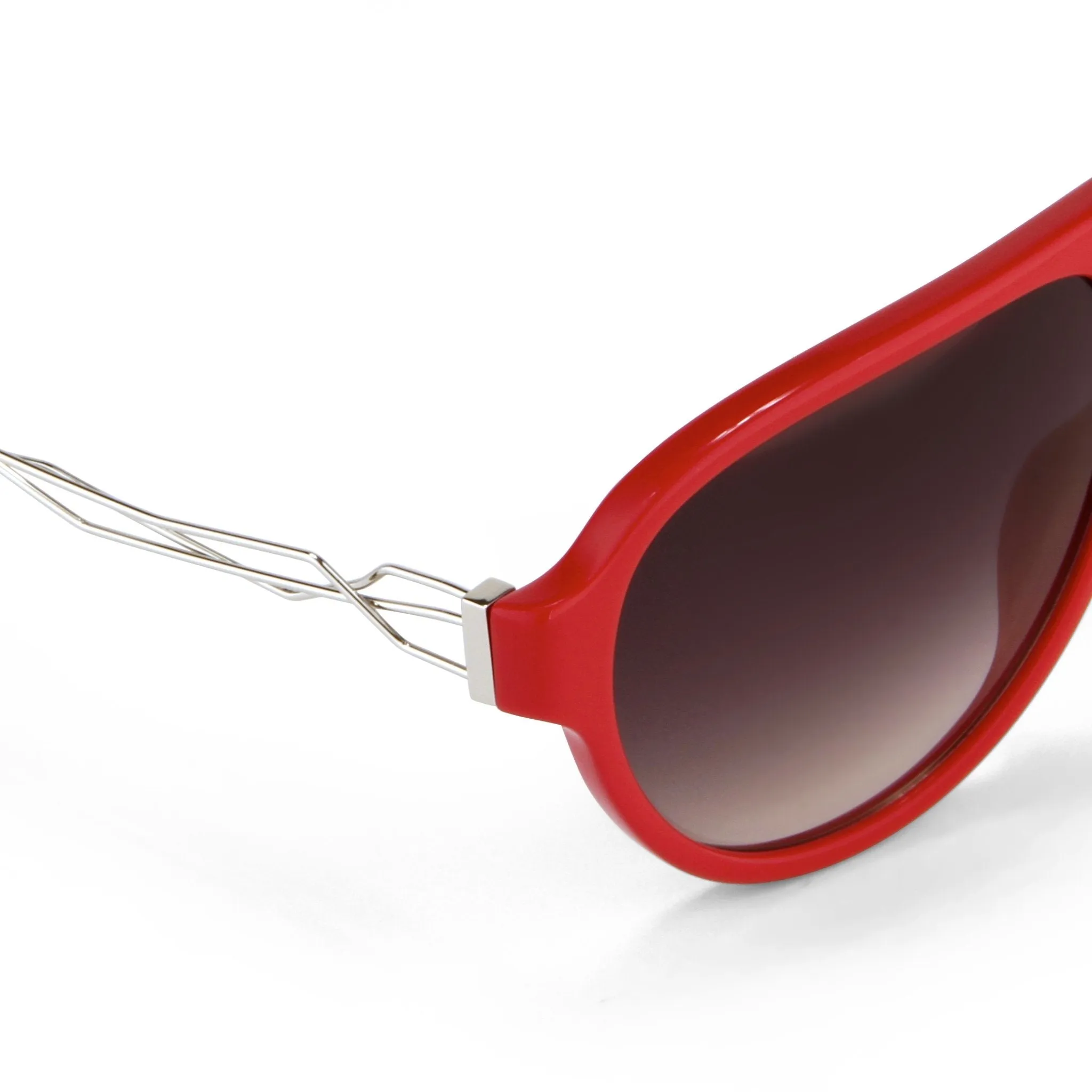 Prabal Gurung Sunglasses Red and Grey