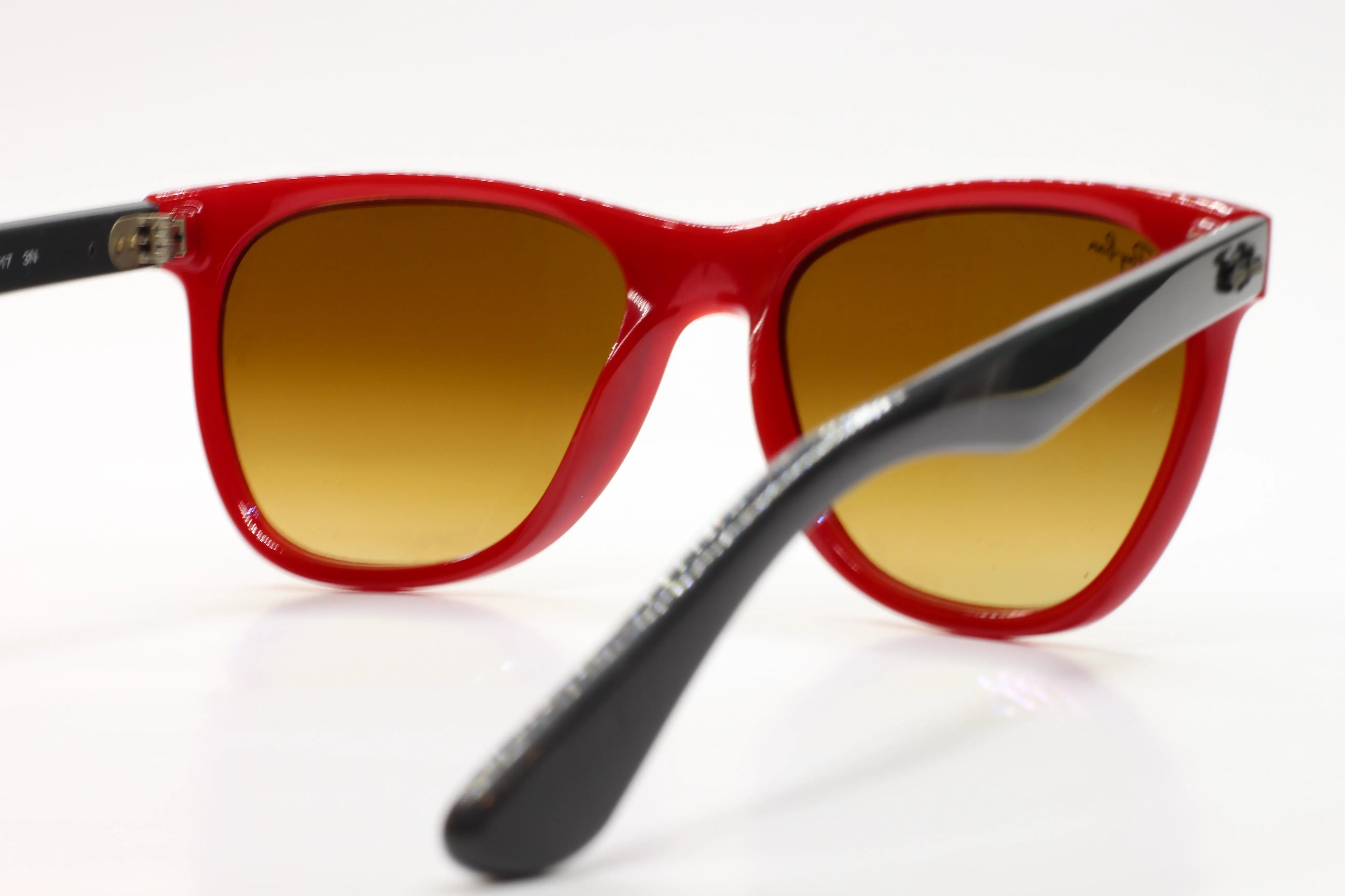 Ray-Ban RB 4184 6044/85 Red Gray ITALY Sunglasses