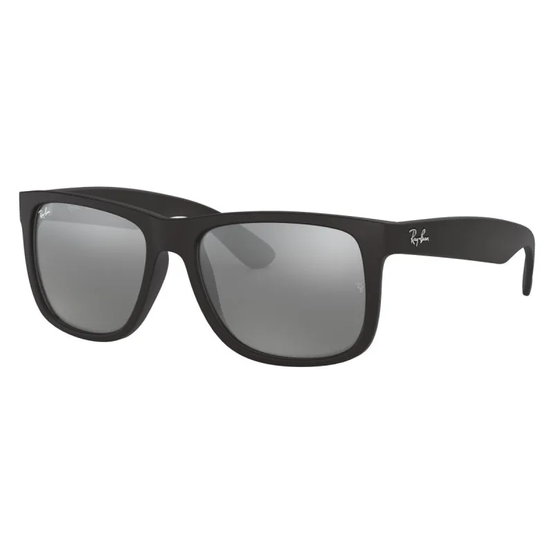 Rayban Justin Classic - Rubber Black/Grey Mirror Silver - 55Mm