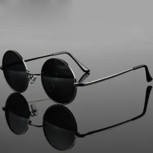 Retro Vintage Round Polarized Sunglasses Men