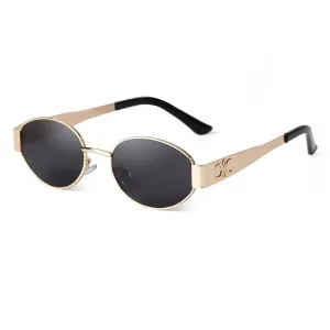 Stylish Metal Frame with Colored Lens Sunglasses