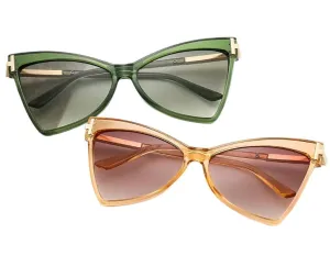 TEEK - Cateye Metal Frame Lux Sunglasses