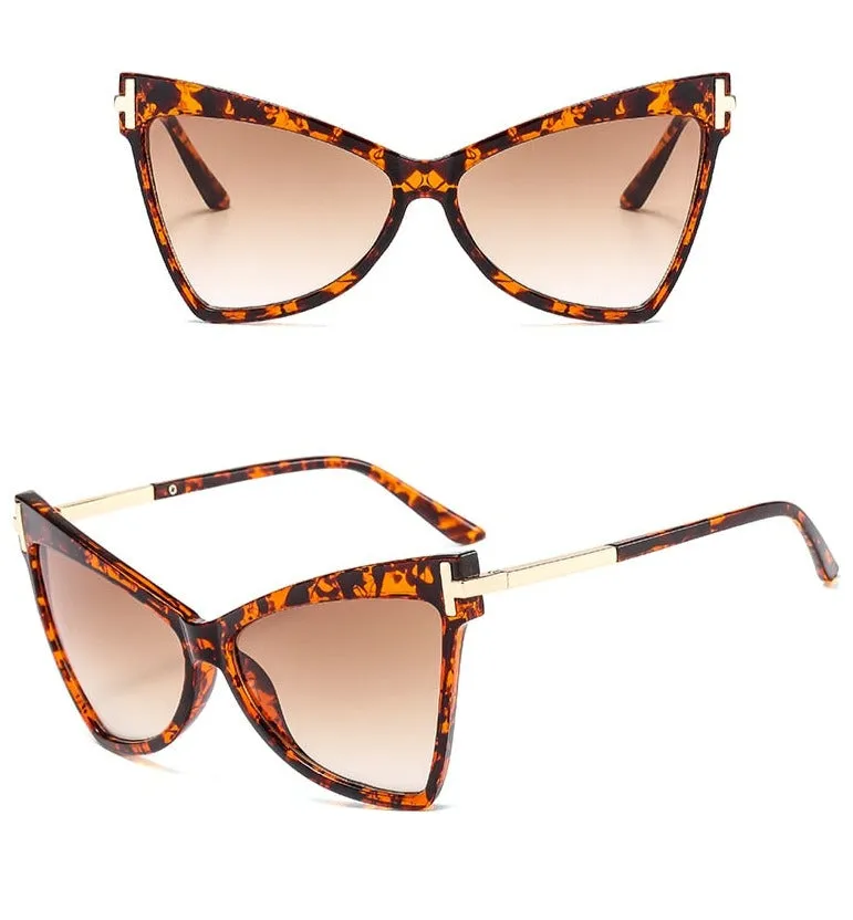 TEEK - Cateye Metal Frame Lux Sunglasses