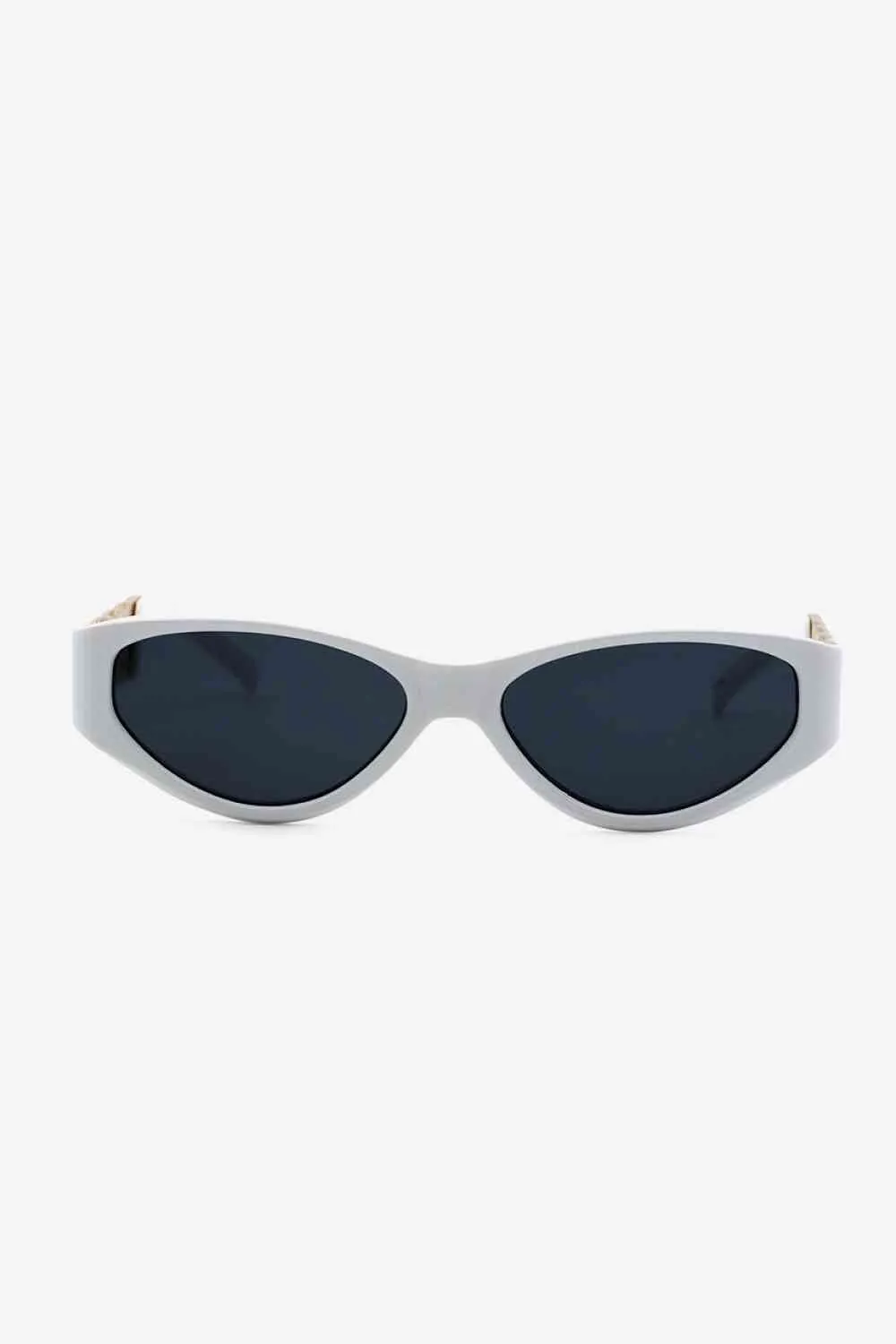 TEEK - Flat Side Chain Temple Cat Eye Sunglasses