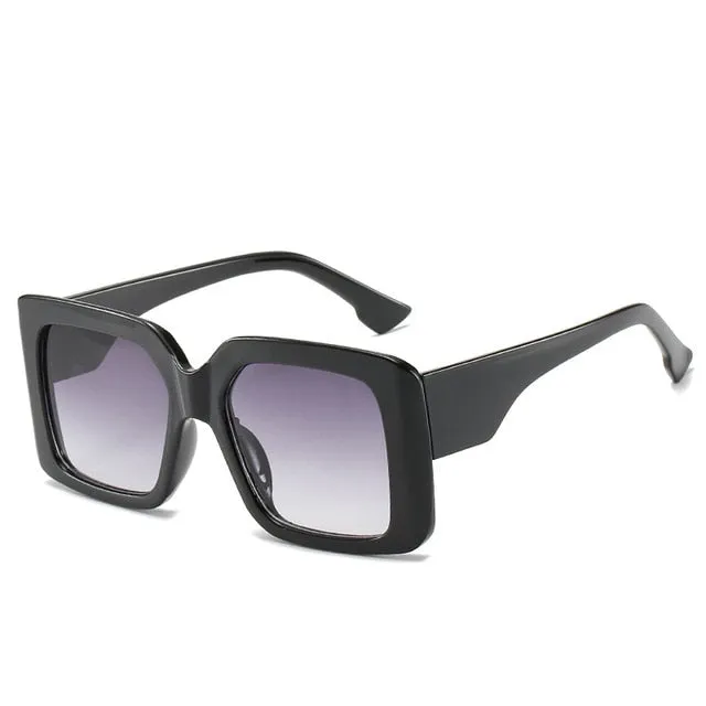 Trendy Big Frame Retro Square Sunglasses