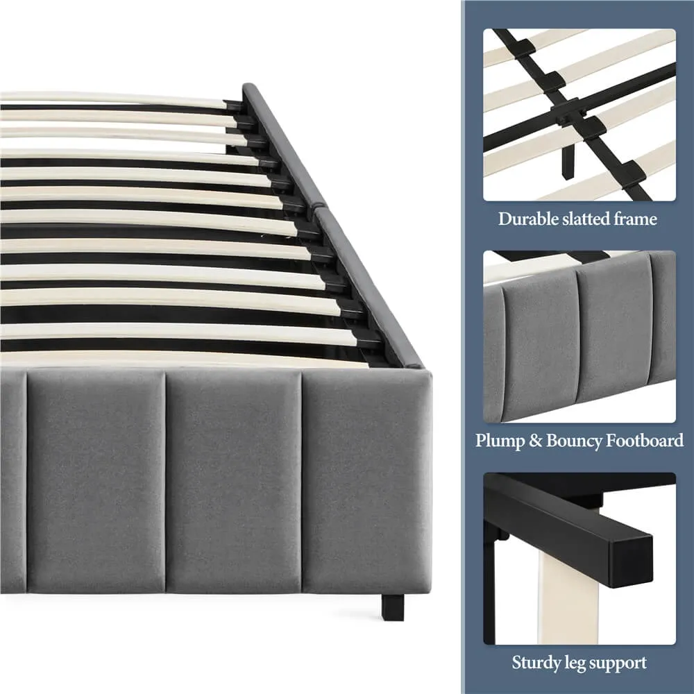 Yaheetech Upholstered Storage Bed